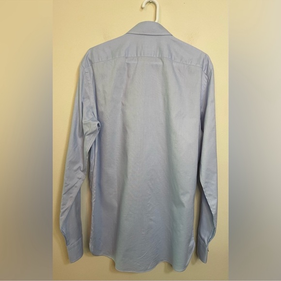 BORRIELLO Napoli Men Made Hand by Michael Jondral Button Down Shirt Sz 16 1-2/42 - Picture 12 of 16